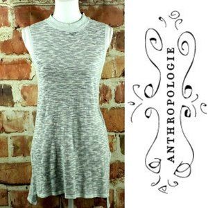 {Anthro} SOL ANGELES Tank Dress Mock Neck Spacedye